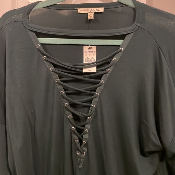 Express One Eleven Criss Cross Shirt - Picture 2 of 4